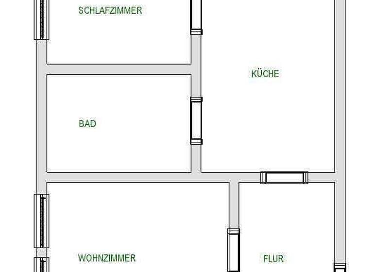 Wohnung zur Miete 320 € 2 Zimmer 45,4 m² 3. Geschoss frei ab sofort Mittweida 09648
