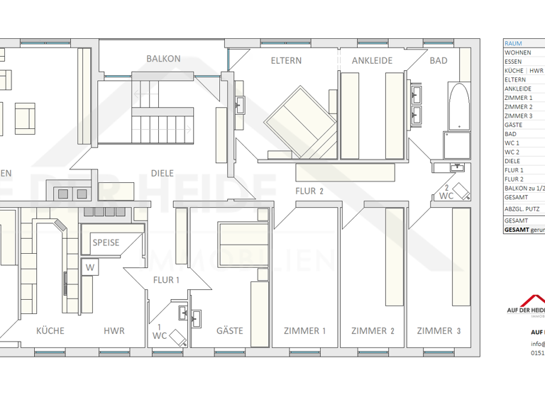 Wohnung zur Miete 2.105 € 8 Zimmer 234 m²<br/>Wohnfläche 2.<br/>Geschoss ab sofort<br/>Verfügbarkeit Hallstadt Hallstadt 96103