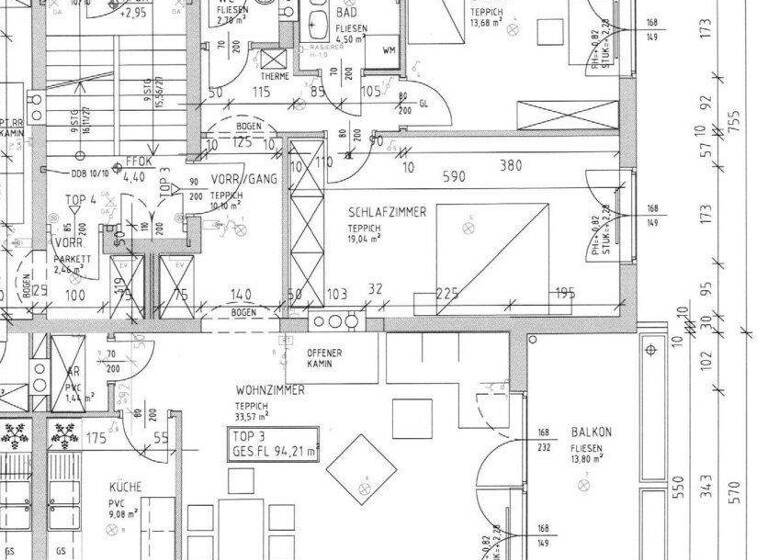 Wohnung zur Miete 1.466 € 3 Zimmer 94,2 m² 1. Geschoss Wien 1130
