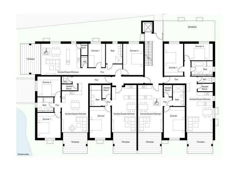 Wohnung zum Kauf - Erstbezug provisionsfrei 650.000 € 3 Zimmer 95,9 m² EG Ludwigshafen Bodman-Ludwigshafen 78351