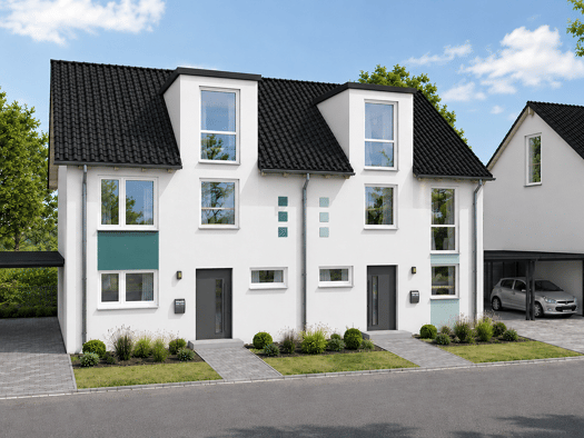 Doppelhaushälfte zum Kauf - Erstbezug provisionsfrei 438.000 € 5 Zimmer 132 m² 305 m² Grundstück frei ab 31.10.2027 Heinz-Wiemann-Weg 3 Schlangen Schlangen 33189