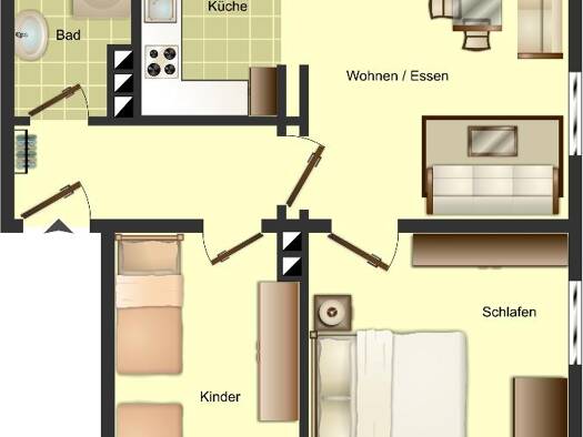 Wohnung zur Miete 486 € 3 Zimmer 50,1 m² 1. Geschoss frei ab 05.08.2026 Pankratiusstraße 115 Kernstadt Paderborn 33098