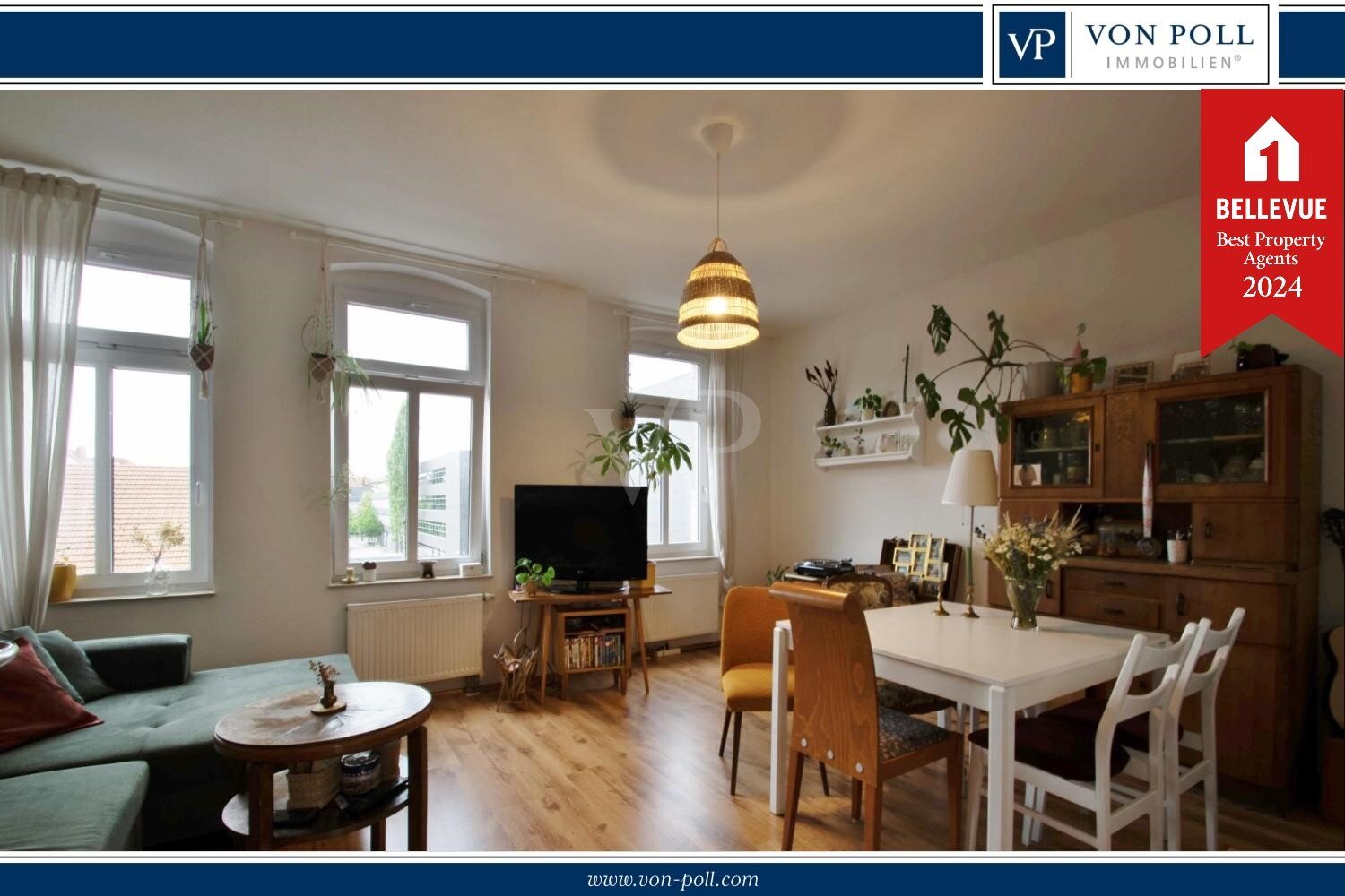 Wohnung zum Kauf 175.000 € 3 Zimmer 79,5 m²<br/>Wohnfläche 2.<br/>Geschoss Johannesvorstadt Erfurt 99086