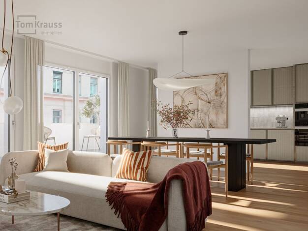 Terrassenwohnung zum Kauf - Neubau 724.100 € 3 Zimmer 62,8 m² 2. Geschoss Wien 1020
