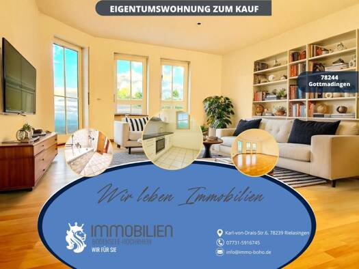Wohnung zum Kauf 218.000 € 3 Zimmer 73 m² 1. Geschoss Gottmadingen Gottmadingen 78244