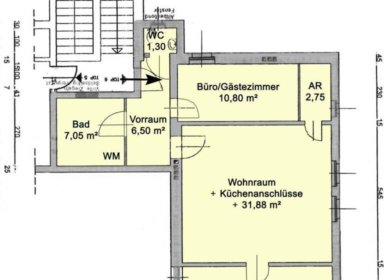 Wohnung zum Kauf 390.000 € 3 Zimmer 76 m² 2. Geschoss Wien 1140