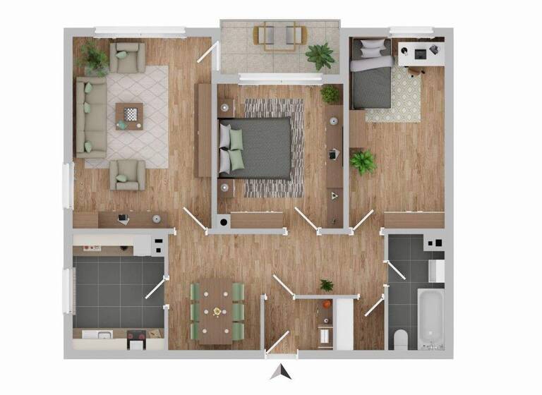 Wohnung zum Kauf 119.000 € 3 Zimmer 80,3 m² 7. Geschoss Rendsburg 24768