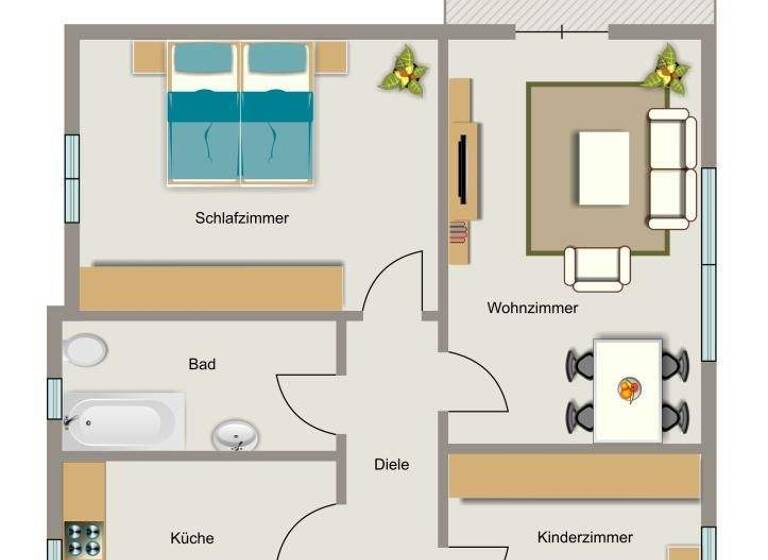 Wohnung zur Miete 514 € 3,5 Zimmer 62,6 m² 1. Geschoss frei ab 01.07.2026 Lansingfeld 34 Röllinghausen Recklinghausen 45663