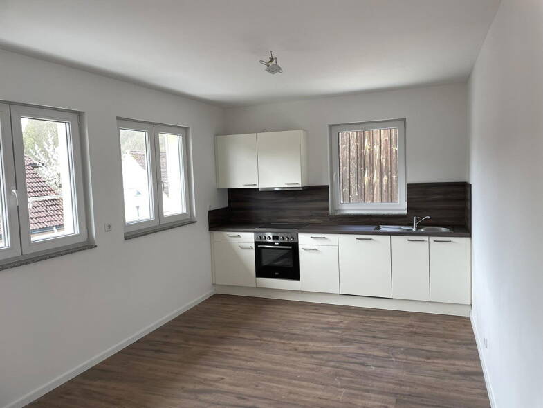 Wohnung zur Miete - Neubau 1.050 € 3 Zimmer 105 m² 1. Geschoss Rügland Rügland 91622