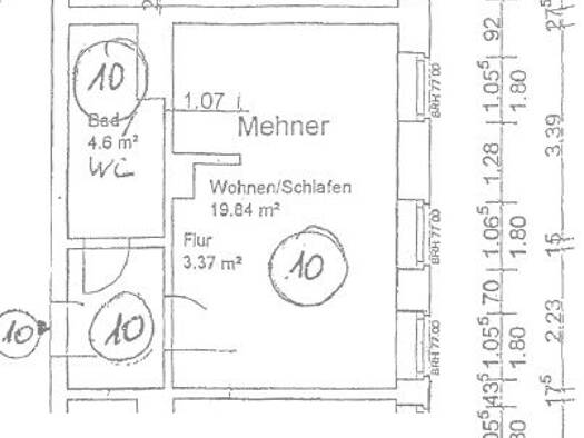 Wohnung zur Miete 170 € 1 Zimmer 27,8 m² 2. Geschoss Jahnstraße 37 Lutherviertel Lutherviertel 09126