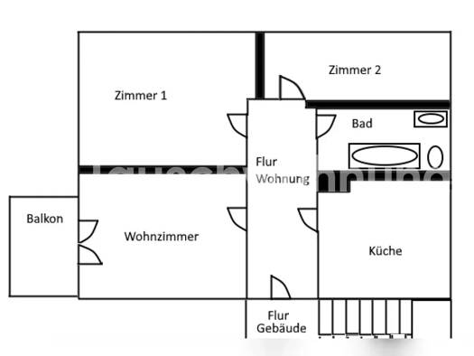 Wohnung zur Miete Tauschwohnung 499 € 3 Zimmer 67 m² 2. Geschoss Südvorstadt-West Dresden 01069