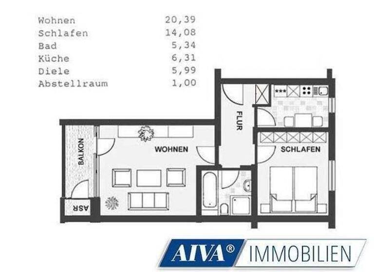 Wohnung zur Miete 490 € 2 Zimmer 53,9 m² 1. Geschoss Krenkelstrasse 34 B Striesen-West Dresden 01309