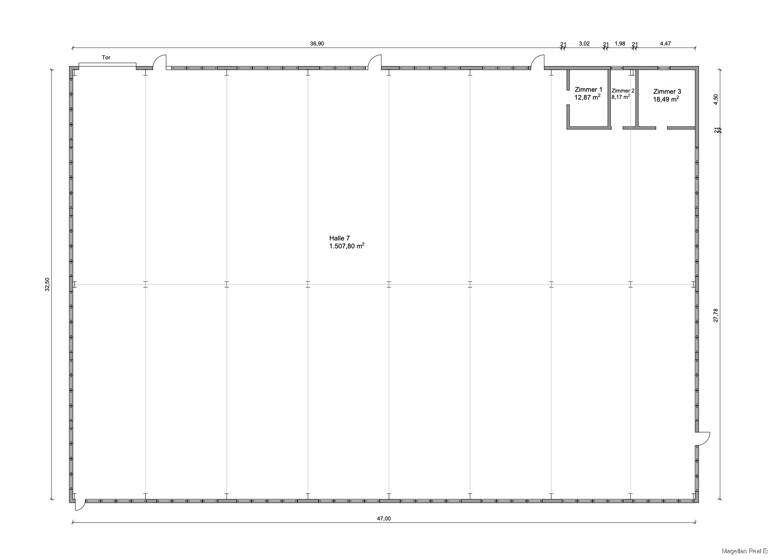 Produktionshalle zum Kauf 1.750.000 € 1.603 m²<br/>Lagerfläche Groß Mackenstedt Stuhr 28816