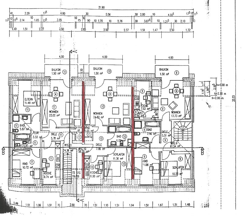 Wohnung zum Kauf 149.000 € 2 Zimmer 59 m²<br/>Wohnfläche 2.<br/>Geschoss Meerbeck Moers 47443