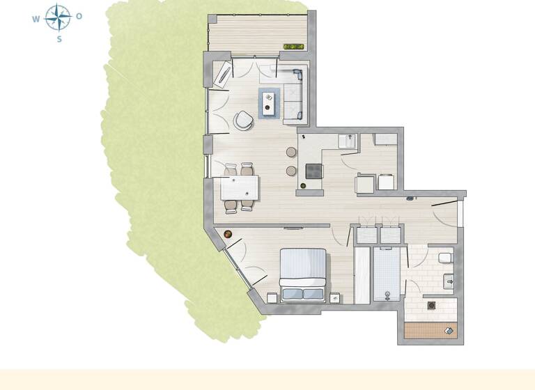 Terrassenwohnung zum Kauf provisionsfrei 794.500 € 2 Zimmer 59,6 m²<br/>Wohnfläche 2.<br/>Geschoss Zingst Zingst 18374