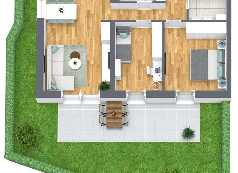 Wohnung zum Kauf - Erstbezug 289.000 € 3 Zimmer 76,7 m² Feldgasse Feldkirchen in Kärnten 9560