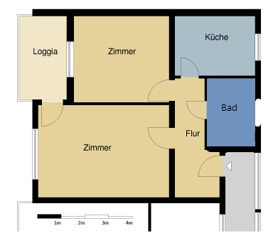 Wohnung zur Miete nur mit Wohnberechtigungsschein 350 € 2 Zimmer 59,5 m²<br/>Wohnfläche EG<br/>Geschoss Hüttenweg 10 Clausthal-Zellerfeld Clausthal-Zellerfeld 38678