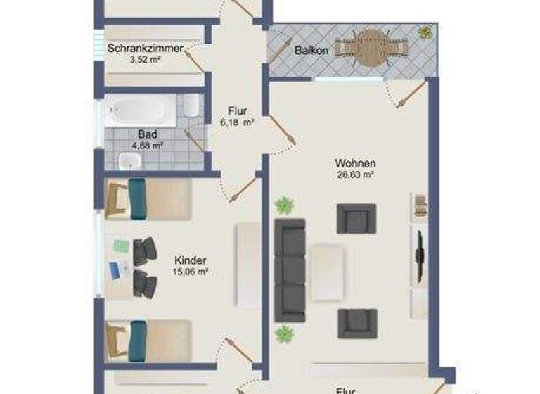 WG-Zimmer zum Kauf 350.000 € 4 Zimmer 92,8 m² 1. Geschoss Betzenhausen Freiburg im Breisgau / Betzenhausen 79114