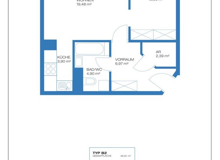 Wohnung zum Kauf provisionsfrei 232.000 € 2 Zimmer 48,3 m² 7. Geschoss Sonnleithnergasse 2 Wien 1100