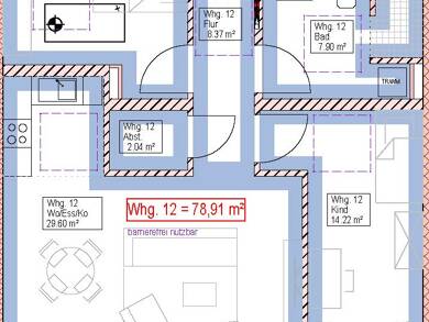Wohnung zum Kauf - Neubau provisionsfrei 428.600 € 3 Zimmer 78 m² Souterrain, 3. Geschoss Memminger Straße 67 Vöhringen Vöhringen 89269