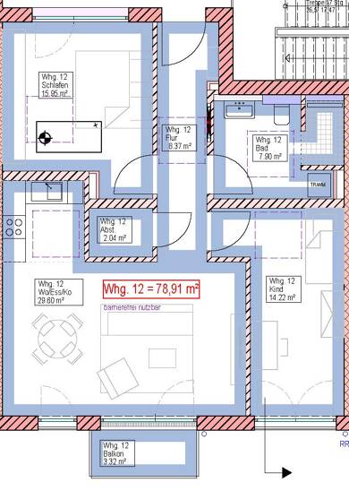 Wohnung zum Kauf provisionsfrei 428.600 € 3 Zimmer 78 m² Souterrain, 3. Geschoss Memminger Straße 67 Vöhringen Vöhringen 89269