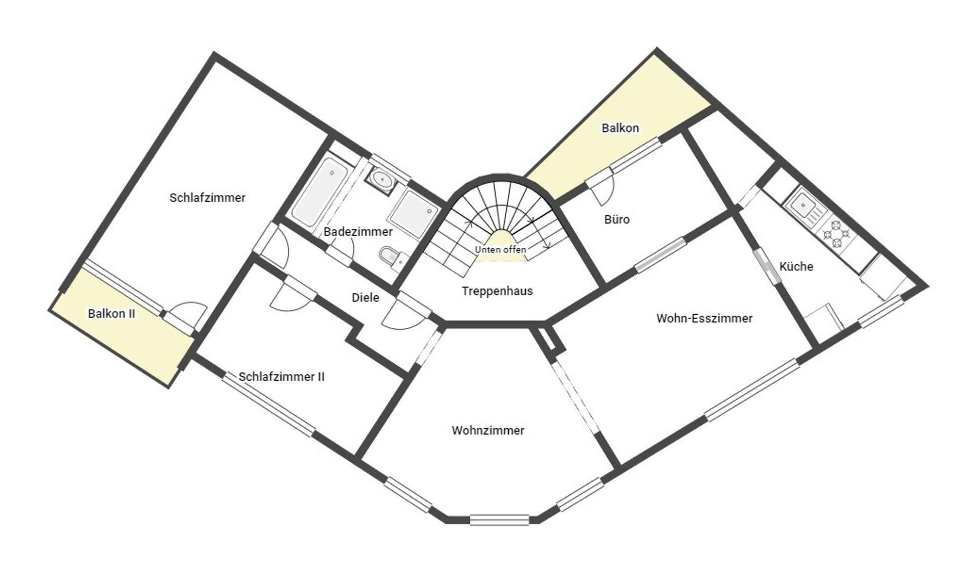 Wohnung zum Kauf provisionsfrei 205.000 € 4,5 Zimmer 86 m²<br/>Wohnfläche Schrievers Mönchengladbach 41239