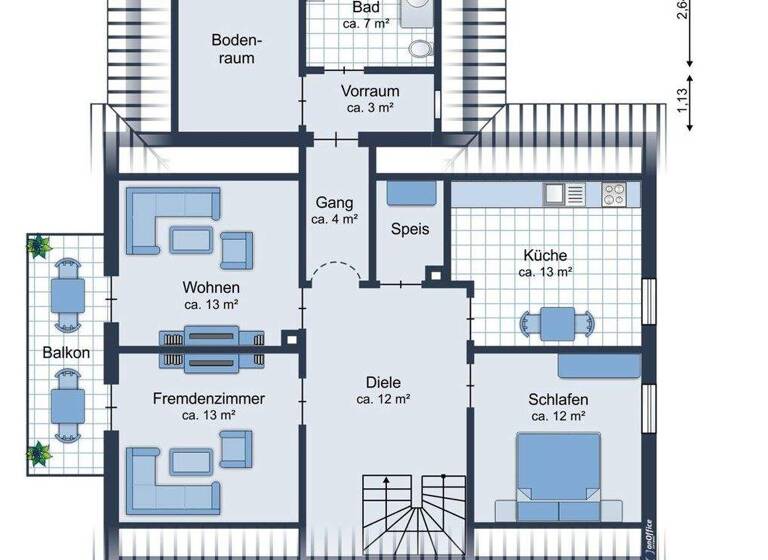 Mehrfamilienhaus zum Kauf 369.000 € 7,5 Zimmer 188 m² 887 m² Grundstück Gräfenbuch Lehrberg 91611