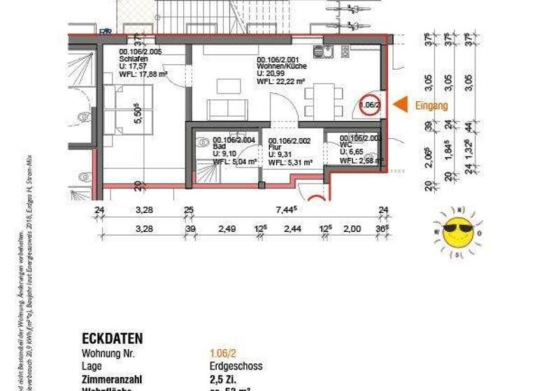 Wohnung zum Kauf provisionsfrei 158.470 € 2,5 Zimmer 53 m² EG frei ab sofort Hauptstr. 71 Blumberg 78176