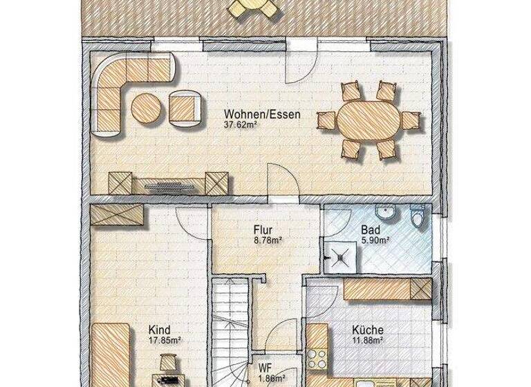 Doppelhaushälfte zum Kauf 389.000 € 6 Zimmer 167,4 m² 1.471 m² Grundstück Papenhorst Nienhagen 29336