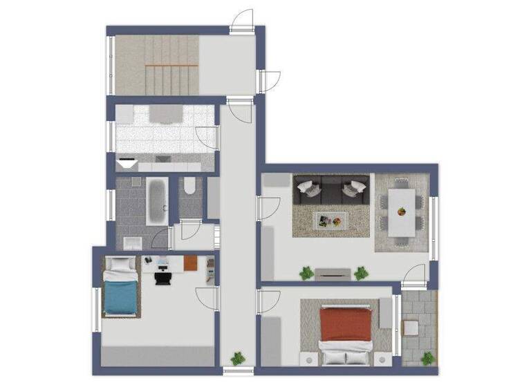 Wohnung zum Kauf 145.000 € 3 Zimmer 78 m² Leutershausen 91578