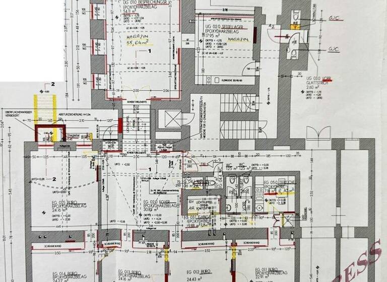 Büro zur Miete 4.725 € 252,8 m² Bürofläche Wien 1090