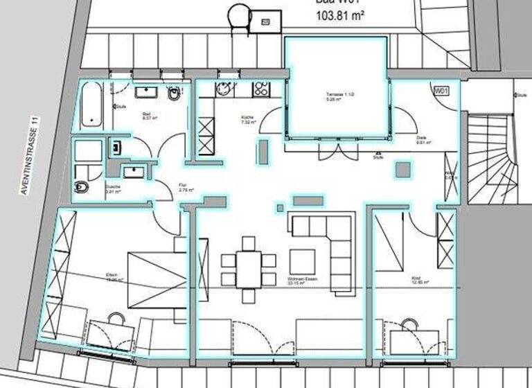 Terrassenwohnung zur Miete 3.055 € 3 Zimmer 103 m² 5 Geschosse frei ab sofort Baaderstraße 16 Ludwigsvorstadt-Isarvorstadt München 80469
