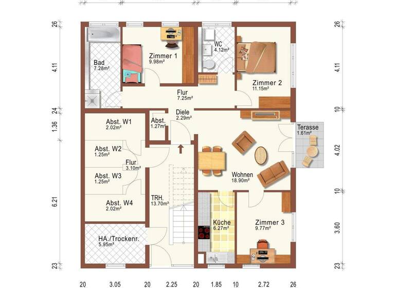 Wohnung zum Kauf 210.000 € 4 Zimmer 80 m² EG Gernsbach 76593