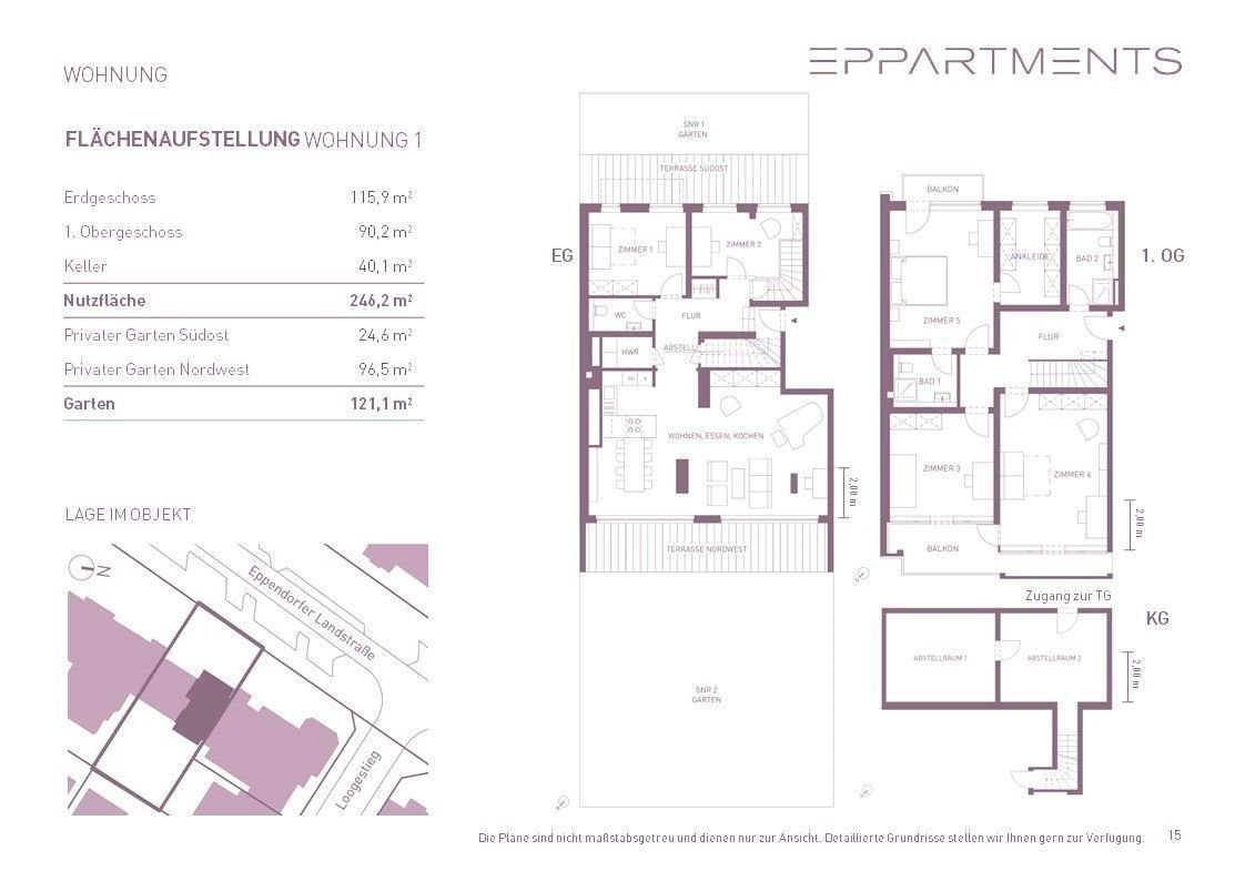 Stadthaus zum Kauf provisionsfrei 2.480.000 € 7,5 Zimmer 206,1 m²<br/>Wohnfläche ab sofort<br/>Verfügbarkeit Eppendorfer Landstraße 32 Eppendorf Hamburg 20249