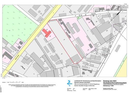 Gewerbegrundstück zum Kauf provisionsfrei 650.000 € 10.357 m² Grundstück Angertstraße Trotha Halle 06118
