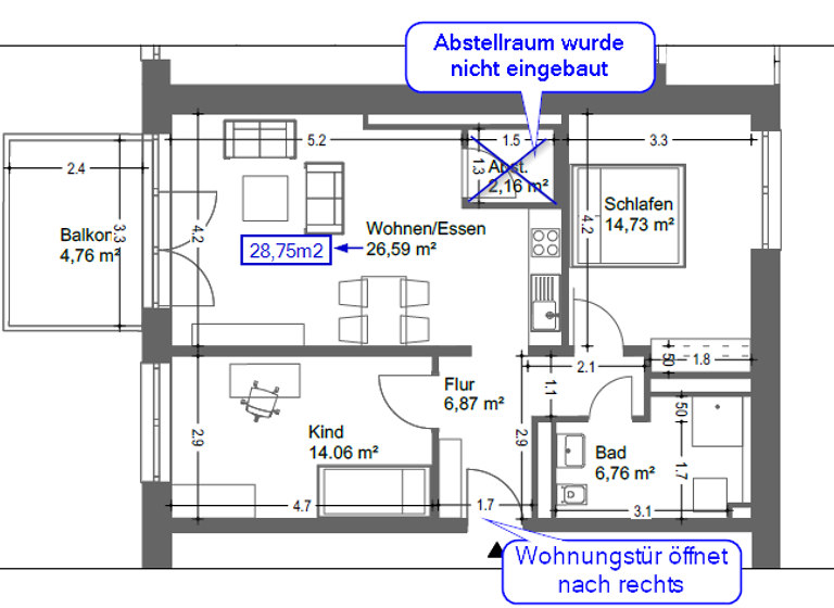 Wohnung zur Miete - Erstbezug 1.063 € 3 Zimmer 75,9 m² 1. Geschoss Lorenz-Krapp-Straße 24 Bamberg 96052