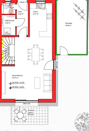 Doppelhaushälfte zum Kauf 480.000 € 6 Zimmer 141,7 m²<br/>Wohnfläche 249,6 m²<br/>Grundstück Durmersheim Durmersheim 76448