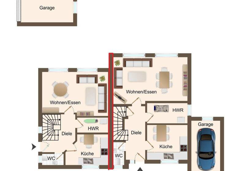Doppelhaushälfte zum Kauf 270.000 € 4 Zimmer 117,1 m² 370 m² Grundstück Holdorf 49451