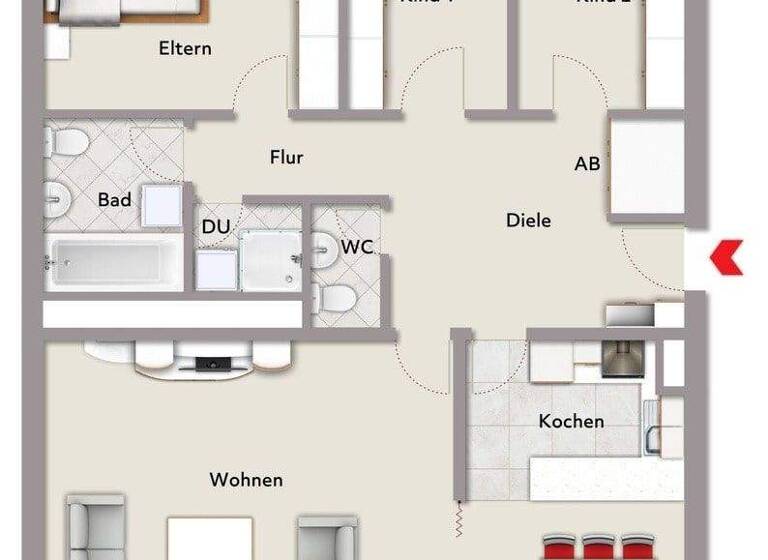Wohnung zum Kauf 420.000 € 4,5 Zimmer 116 m² frei ab sofort Maxfeld Nürnberg 90409
