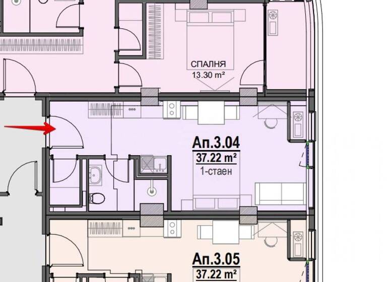 Studio zum Kauf 124.866 € 1 Zimmer 51 m² Sofia