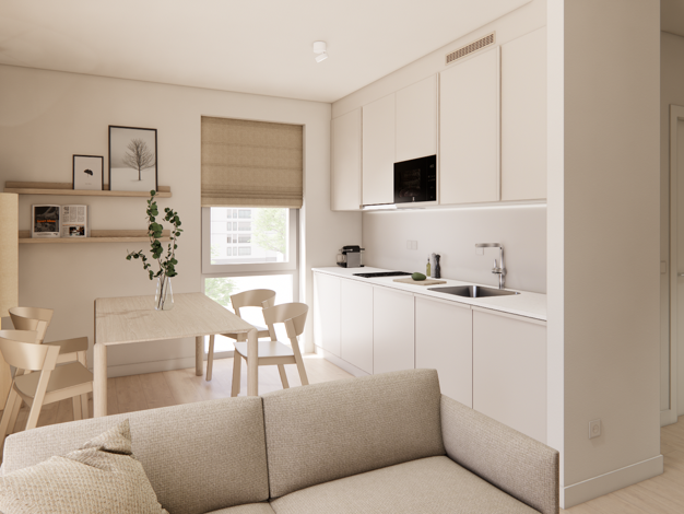 Wohnung zur Miete - Erstbezug 1.354 € 1 Zimmer 36 m² Buschkrugallee 64 Britz Berlin 12359