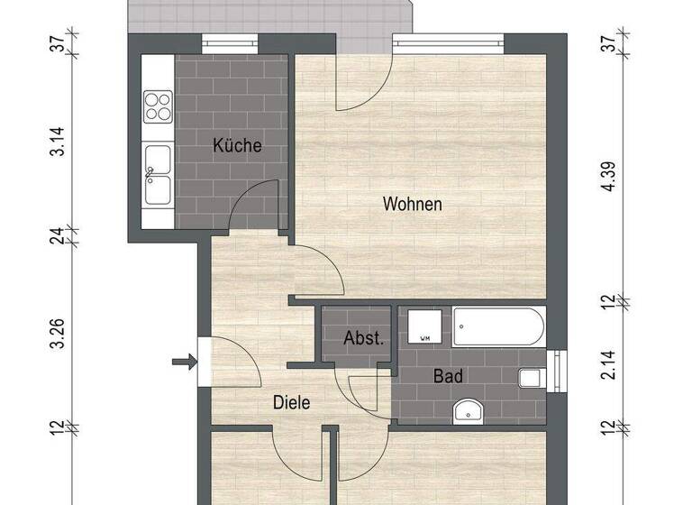 Mehrfamilienhaus zum Kauf als Kapitalanlage geeignet 498.000 € 12 Zimmer 304,6 m² 600 m² Grundstück Innenstadt Aurich 26603