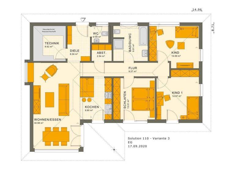 Einfamilienhaus zum Kauf 414.799 € 4 Zimmer 110 m² 821 m² Grundstück Naurath (Wald) 54426