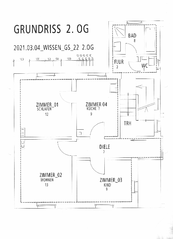 Wohnung zur Miete 366 € 3 Zimmer 61 m²<br/>Wohnfläche Gerichtsstr. 22 Wissen 57537