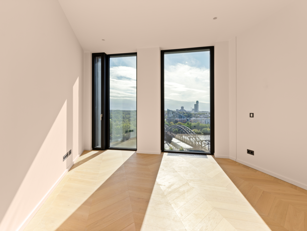 Wohnung zur Miete 4.000 € 3 Zimmer 121,3 m² 15. Geschoss Ostend Frankfurt am Main 60314