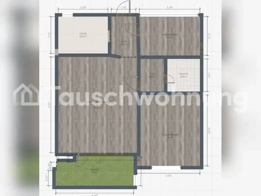 Wohnung zur Miete Tauschwohnung 559 € 3 Zimmer 65 m² 1. Geschoss Lierenfeld Düsseldorf 40229