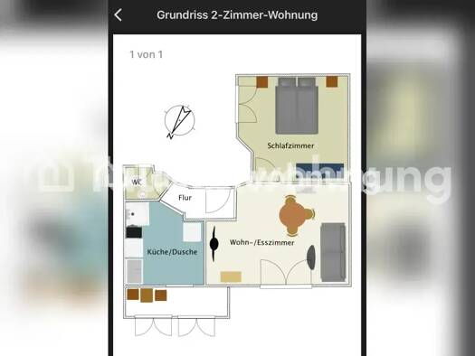 Wohnung zur Miete Tauschwohnung 600 € 2 Zimmer 55 m² Mitte Mitte 70182