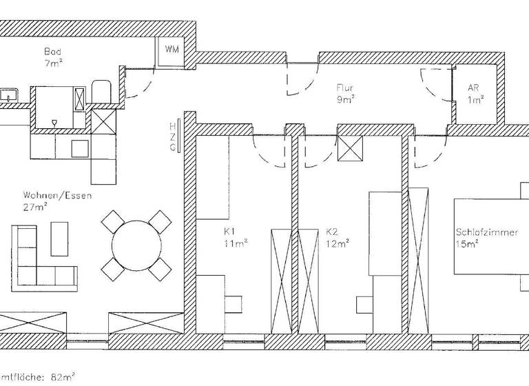 Wohnung zur Miete 155.000 € 4 Zimmer 82 m²<br/>Wohnfläche 4.<br/>Geschoss Reitbahnstr 23 Zentrum Chemnitz 09111