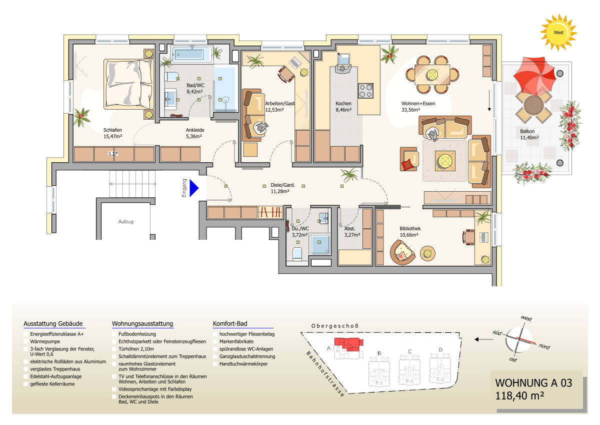 Immobilie in Erpolzheim -  BARRIEREFREIE 4-ZIMMER-WOHNUNG MIT BLICK IN DIE WEINREBEN - Bild 1