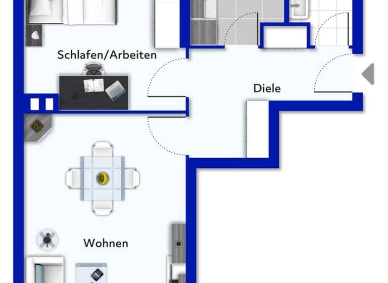 Wohnung zum Kauf 240.000 € 2 Zimmer 55,4 m² 4. Geschoss Charlottenburg Berlin 10587